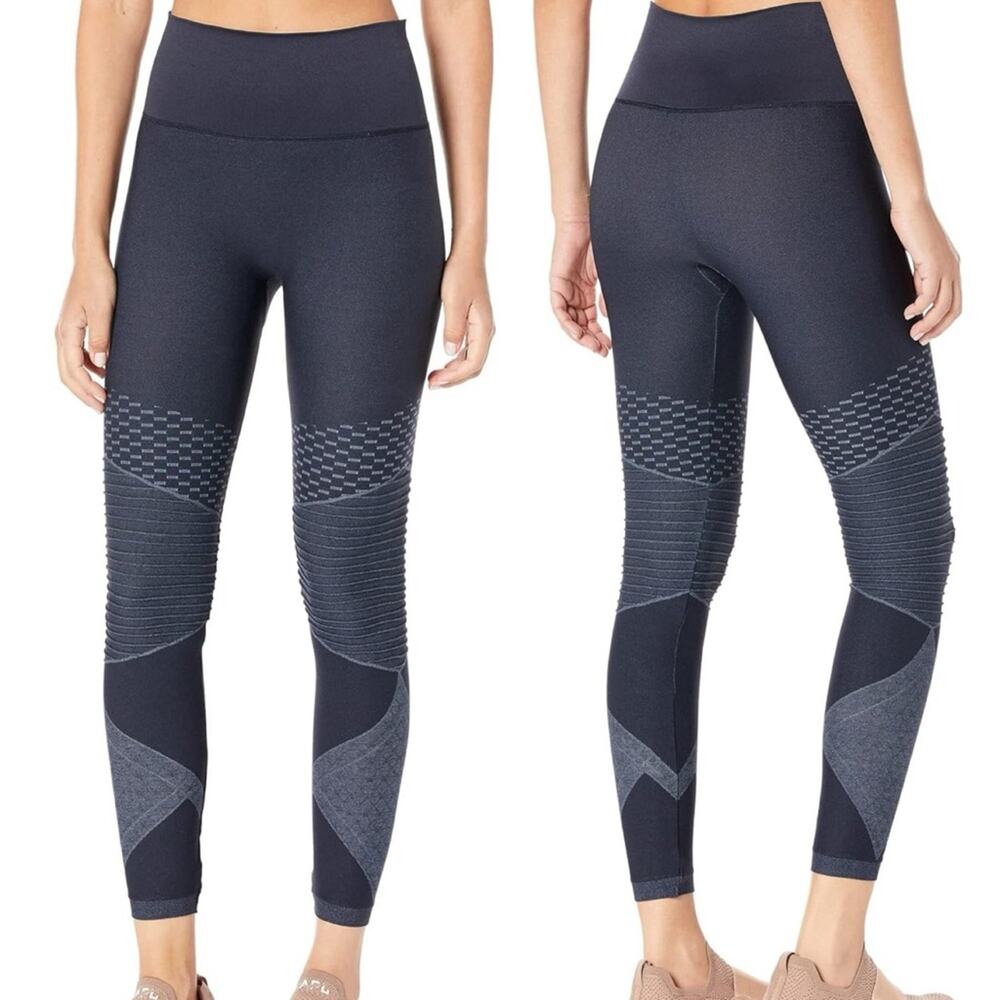 NWT SPANX Seamless Moto Leggings Indigo Sky. Size L